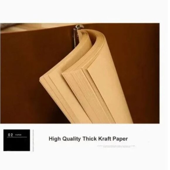 Brown Maple Leaf Diary Notebook Notepad Ledger - Picture 8 of 8